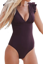 
                        
                          गैलरी व्यूवर में इमेज लोड करें, CUPSHE Women's One Piece Swimsuit V Neck Ruched Ruffle Shoulder Swimwear Bathing Suits
                        
                      