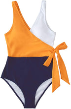 
                        
                          画像をギャラリービューアに読み込む, CUPSHE Women's One Piece Swimsuit Knotted Color Block Bathing Suit
                        
                      