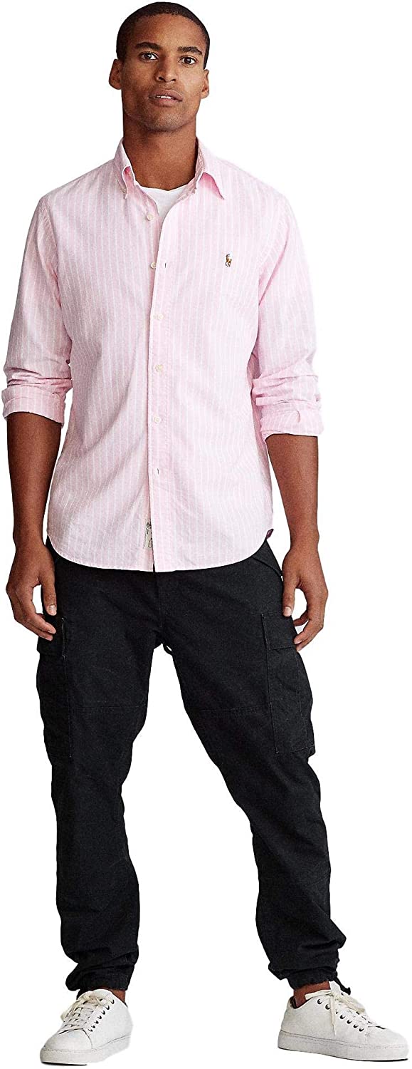 Ralph Lauren Mens Logo Button-Down Dress Shirt