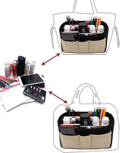 
                        
                          Muat gambar ke penampil Galeri, Felt Fabric Purse Tote Diaper Bag Organizer Insert Bag in Bag with Zipper Inner Pocket For Neverfull Speedy
                        
                      