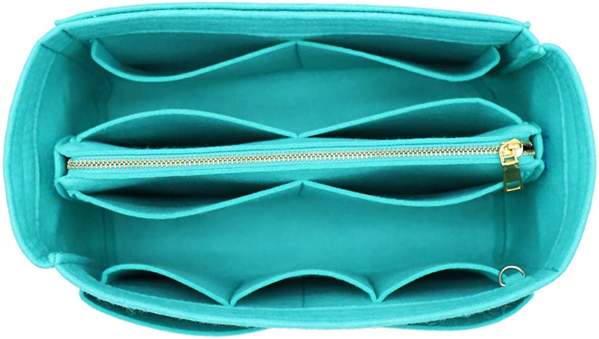 Felt Purse Bag Organizer Insert with zipper Bag Tote Shaper Fit Speedy Neverfull MM GM