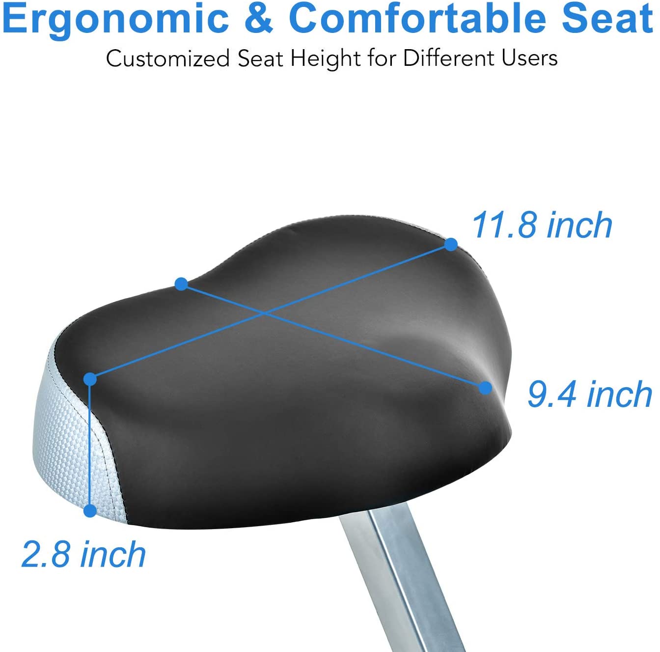 TECHMOO Folding Magnetic X Exercise Bike Portable Upright Recumbent 2 in 1 Stationary Bike - JOY2ESpree