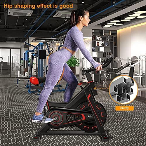 Exercise Bike Stationary Indoor Cycling Bike-HAUSBELL Sturdy Super Quiet Spin Bike . - JOY2ESpree