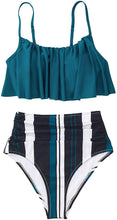 
                        
                          Muat gambar ke penampil Galeri, CUPSHE Women's High Waisted Falbala Bikini Set
                        
                      