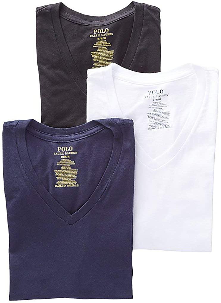 Polo Ralph Lauren Men's Classic Fit w/Wicking 3-Pack V-Necks