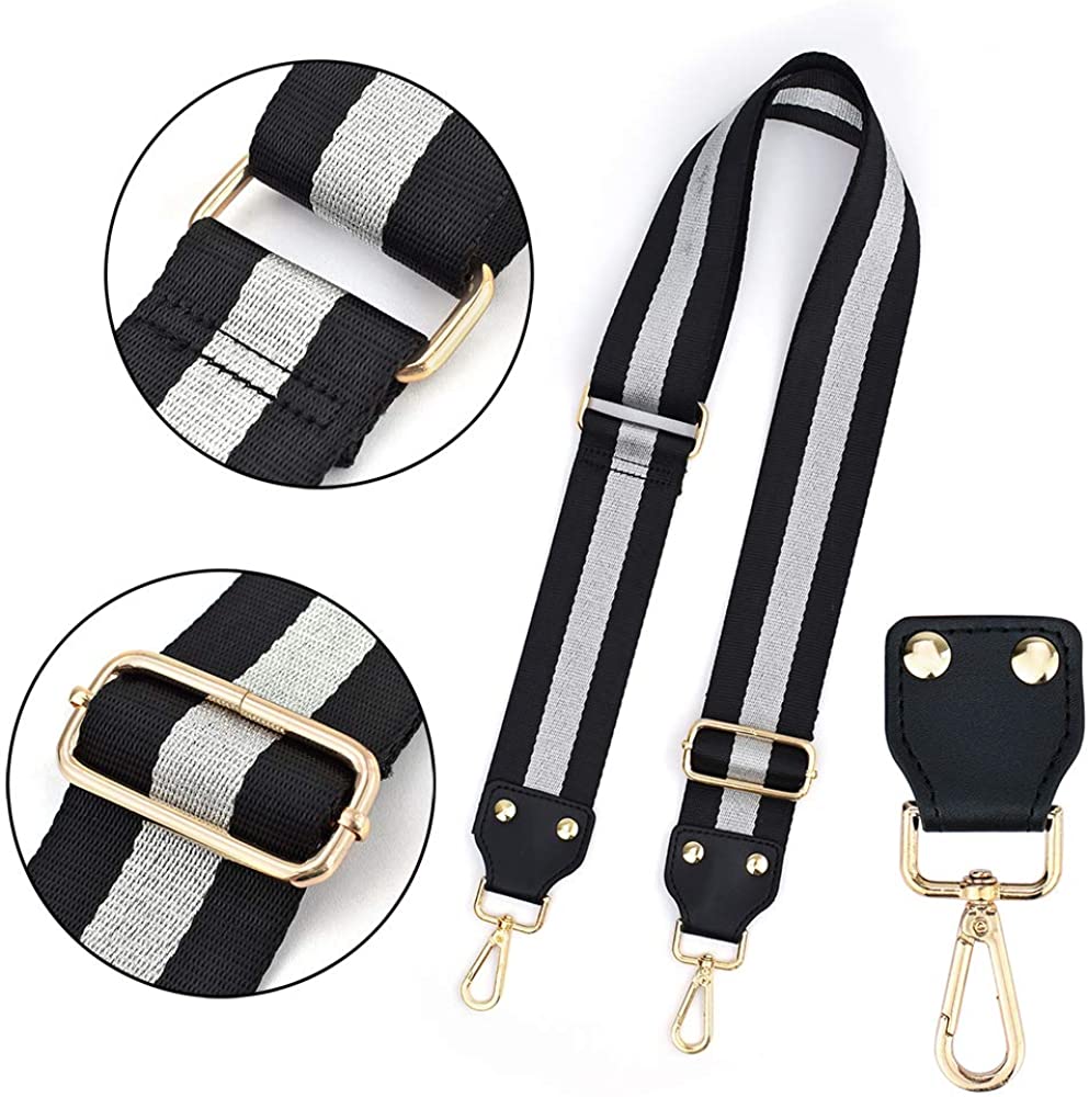 Bag/Purse Strap Replacement Crossbody Shoulder For Women Adjustable Jacquard Woven Cotton Guitar Strap Banjo Strap Style