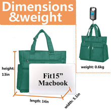 
                        
                          將圖片載入圖庫檢視器 Canvas Tote Bag Waterproof Nylon Multi Pocket Shoulder Bags Laptop Work Bag Teacher Purse and Handbags for Women &amp; Men
                        
                      