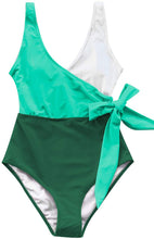 
                        
                          画像をギャラリービューアに読み込む, CUPSHE Women's One Piece Swimsuit Knotted Color Block Bathing Suit
                        
                      