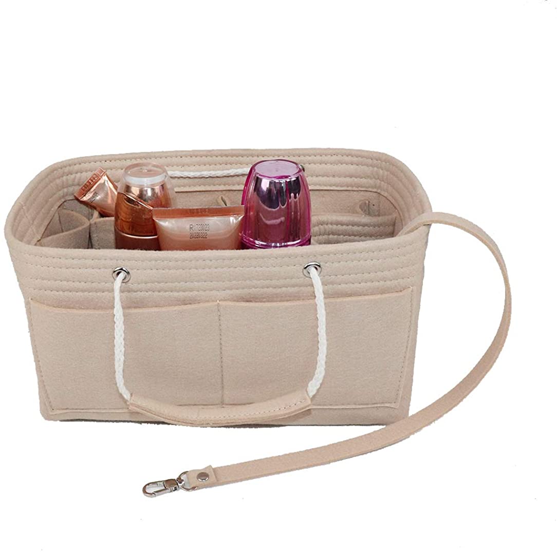 Lmeison Felt Fabric Purse Handbag Organizer Insert Bag For Speedy Neverfull Tote, 3 Sizes