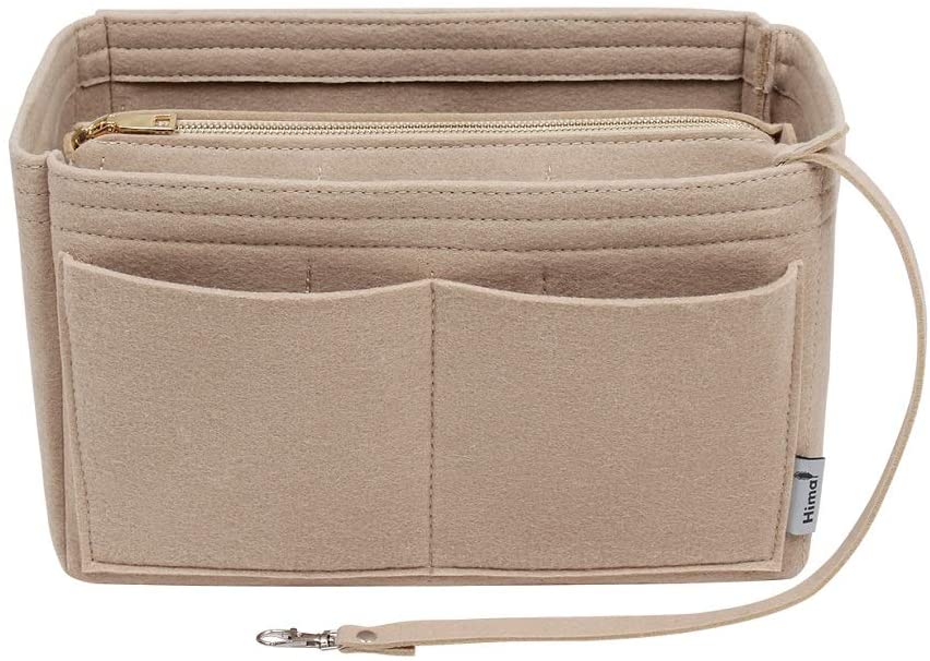 Purse Organizer Insert, Bag Organizer, Bag in Bag, Perfect for Speedy Neverfull and More, 5 Size (X-Large, Black)