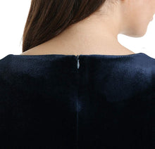 
                        
                          Load image into Gallery viewer, YHINTLFS Women Velvet Party Dress Long Sleeve V-Neck Wrap Mini Dress
                        
                      