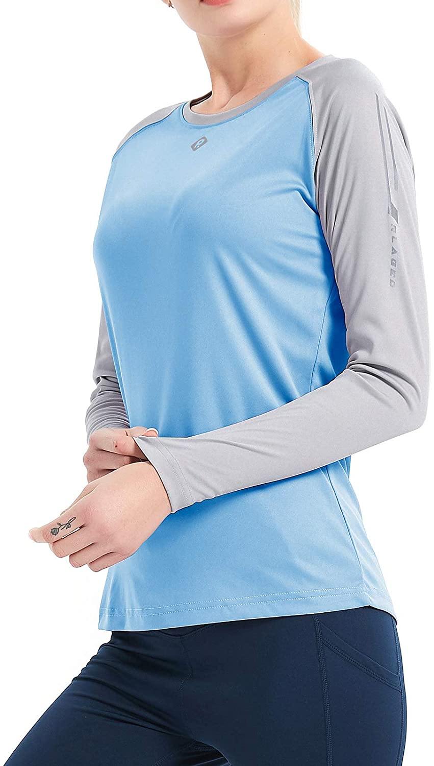 Women's UPF 50+ Sun Protection Hiking Shirts Long Sleeve Quick Dry Rashguard Athletic Running Fishing Shirts - JOY2ESpree