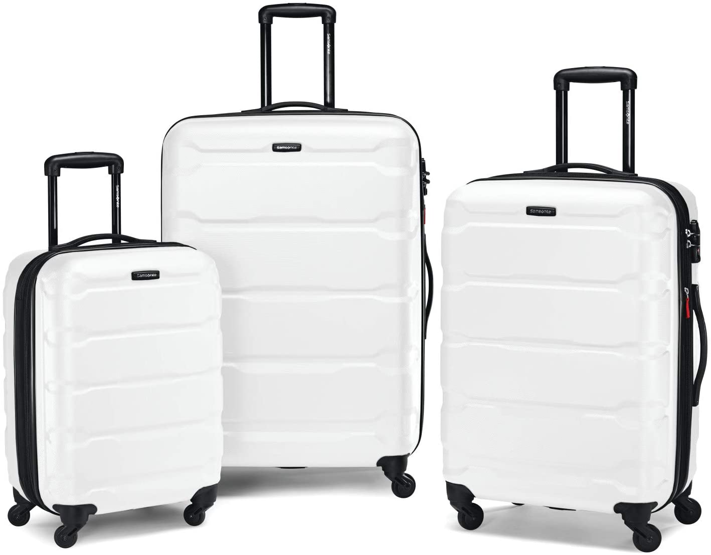 Samsonite Omni PC Hardside Expandable Luggage with Spinner Wheels, Black, Carry-On 20-Inch