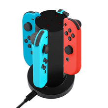 
                        
                          Load image into Gallery viewer, Powtree 4 in 1 Joy Con Charging Dock for Nintendo Switch JoyCon Controller Charging Station Mount Stand Switch Game Accessories - JOY2ESpree
                        
                      