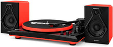 
                        
                          Muat gambar ke penampil Galeri, Gemini Sound TT-900 Series Stereo Belt Drive Turntable Sound System Set, 3 Speed Vinyl Record Bluetooth Player with Dual 50W Watts Speakers, Black/Red - JOY2ESpree
                        
                      