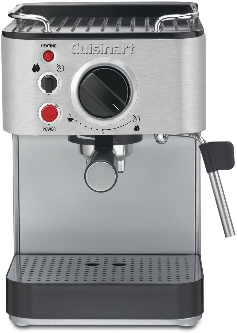 Cuisinart EM-200NP1 Programmable 15-Bar Espresso Maker, 12.8"(L) x 9.25"(W) x 10.63"(H), Stainless Steel - JOY2ESpree