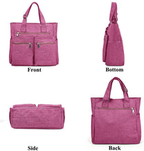 
                        
                          將圖片載入圖庫檢視器 Canvas Tote Bag Waterproof Nylon Multi Pocket Shoulder Bags Laptop Work Bag Teacher Purse and Handbags for Women &amp; Men
                        
                      