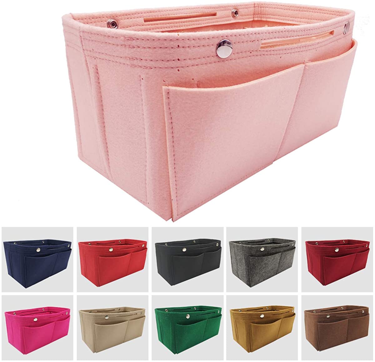 Felt Purse Organizer Insert Bag organizer Multi Pocket Bag in Bag Organizer Shaper