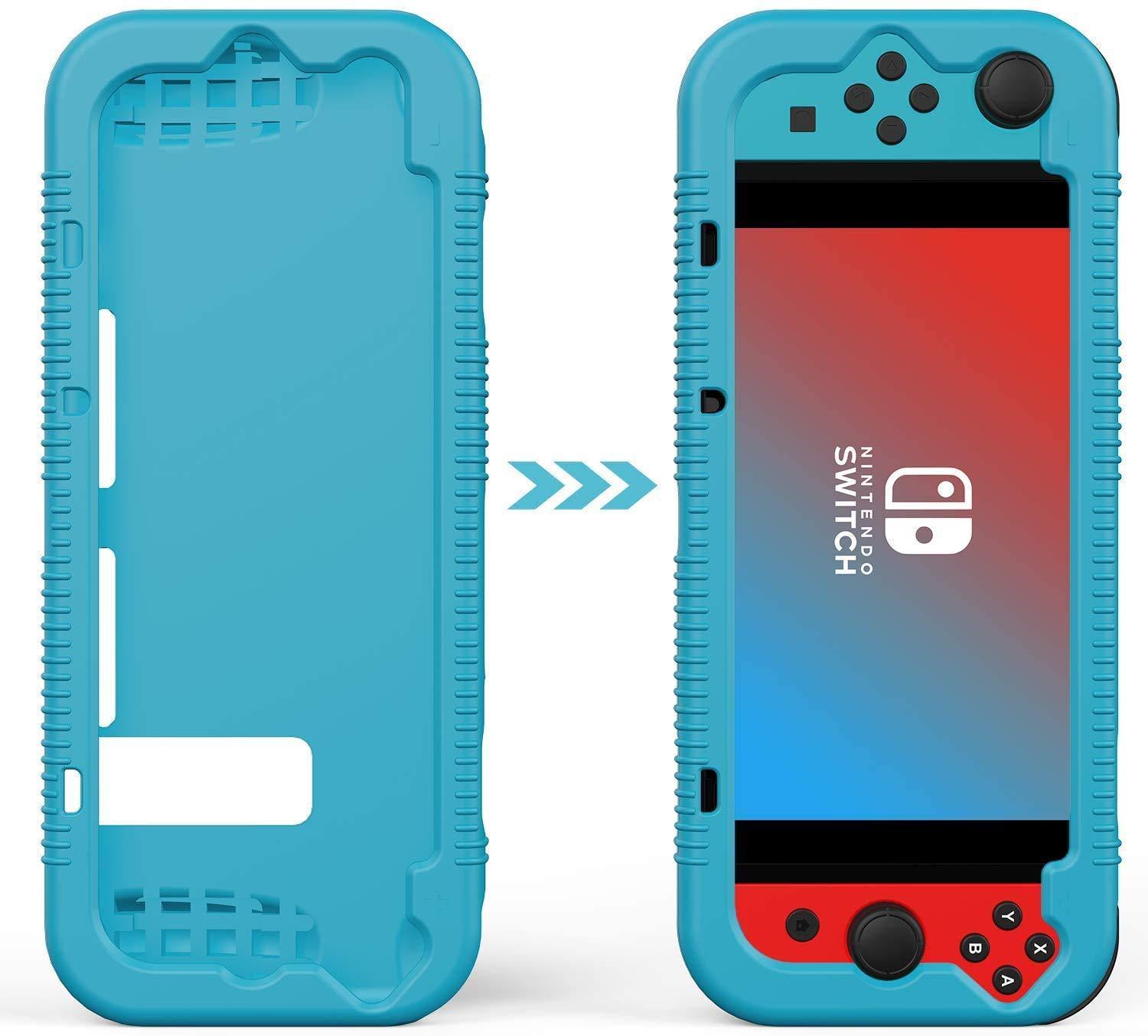 Semeving for Nintendo Switch Case,Soft Protective Case with Ergonomic Grip Design,Shock-Absorption&Anti-Scratch (Red) - JOY2ESpree