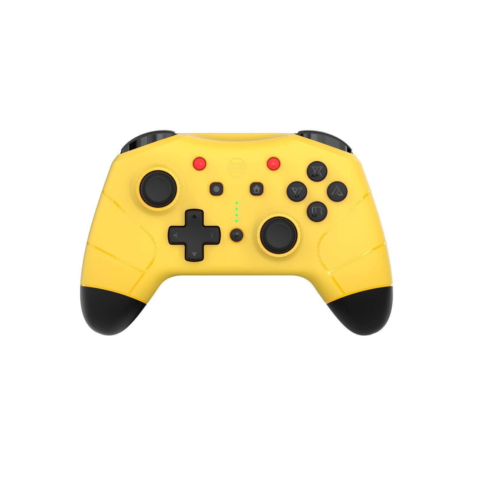 IINE Wireless Controller for Nintendo Switch/Lite,with 3.5mm Headset jack and Wake up function,Yellow - JOY2ESpree