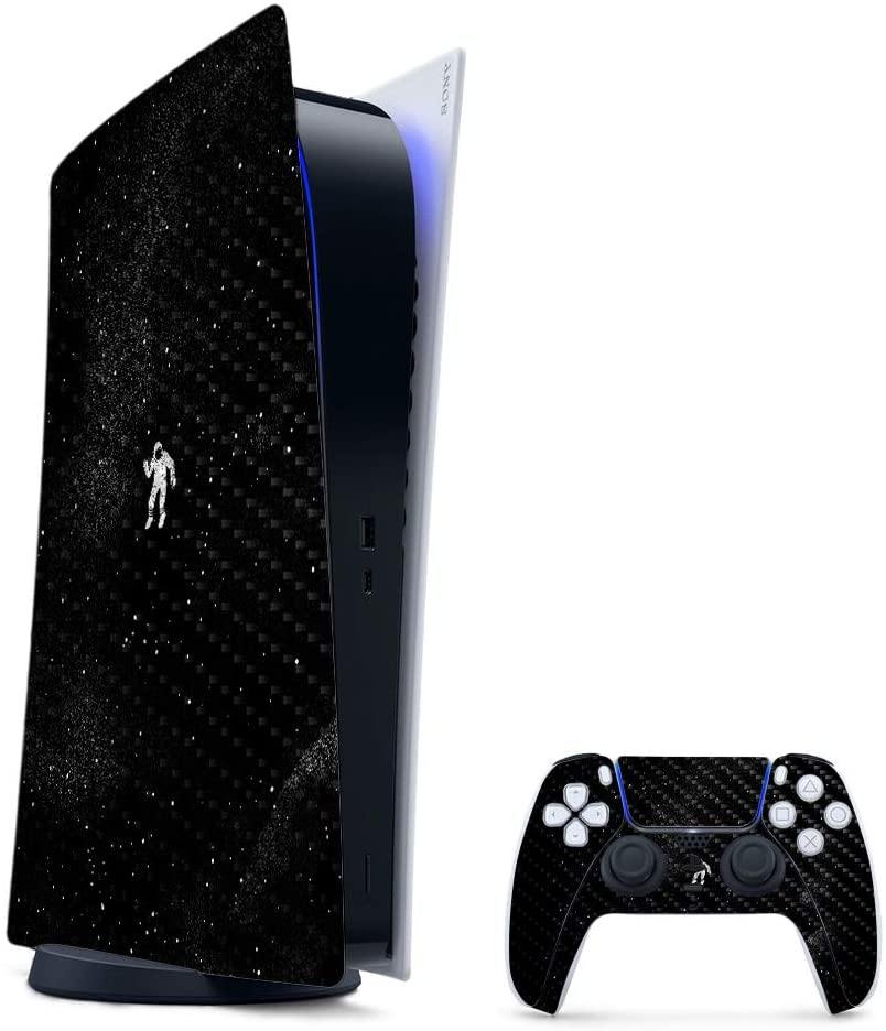 MightySkins Carbon Fiber Skin Compatible with PS5 / Playstation 5 Digital Edition Bundle - JOY2ESpree