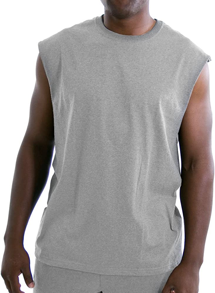 Russell Athletic Men's Cotton Performance Sleeveless Muscle T Shirts