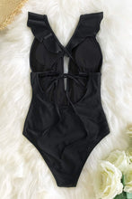 
                        
                          Cargar imagen en el visor de la galería, CUPSHE Women's One Piece Swimsuit Ruffle Deep V Neck Strappy Swimwear Bathing Suits
                        
                      