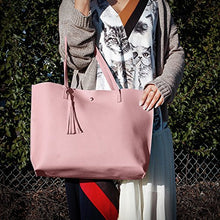 
                        
                          Cargar imagen en el visor de la galería, Oct17 Women Large Tote Bag - Tassels Faux Leather Shoulder Handbags, Fashion Ladies Purses Satchel Messenger Bags
                        
                      