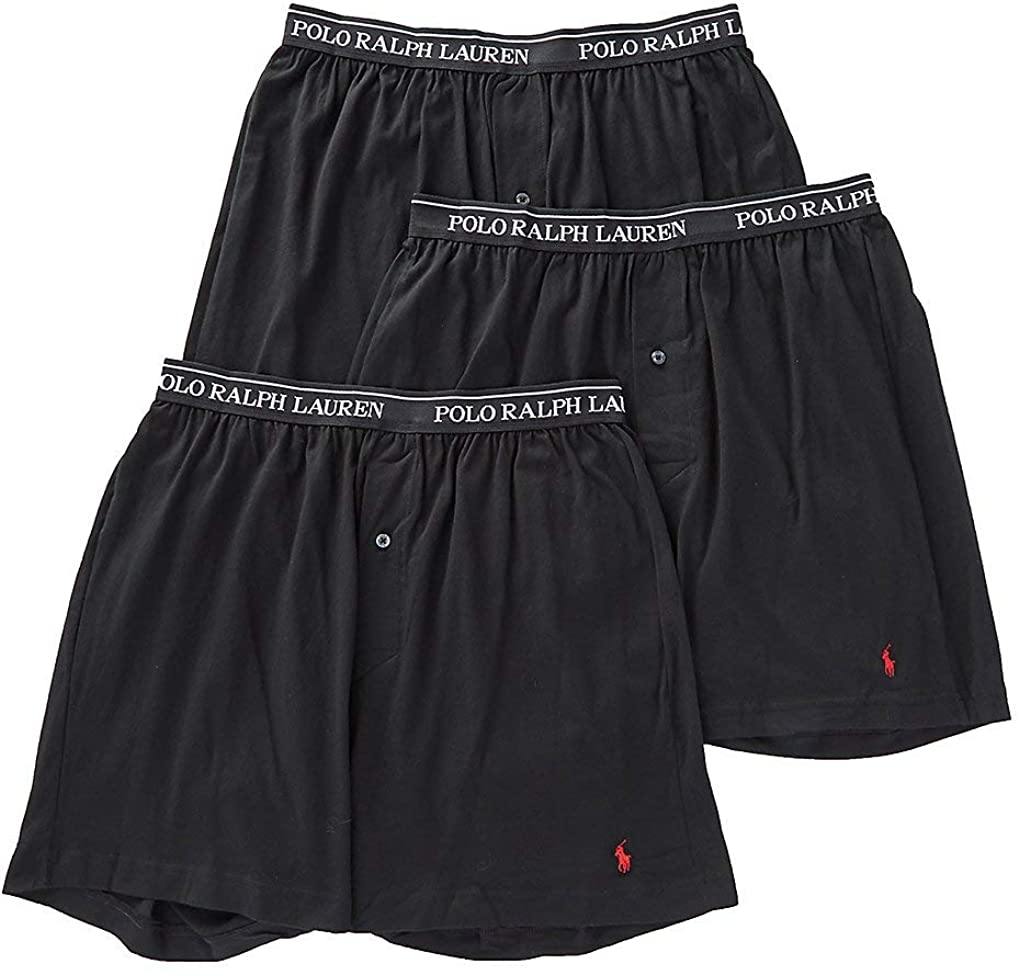 Polo Ralph Lauren Classic Fit w/Wicking 3-Pack Knit Boxers