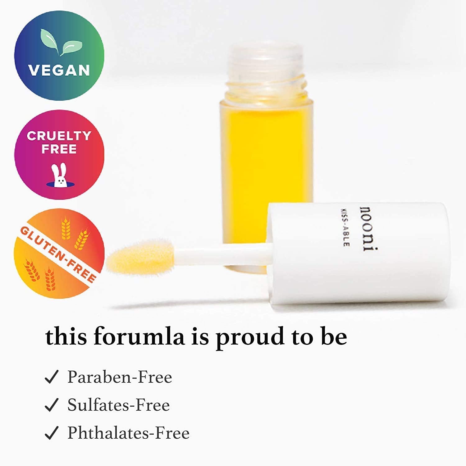 NOONI Appleberry Lip Oil | Korean Lip Oil To Soothe Dry Lips | Skincare, Vegan, Cruelty-free, PETA Certified, Paraben-free, Mineral-Oil free