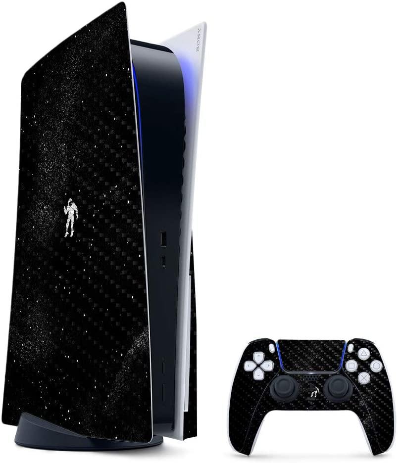 MightySkins Carbon Fiber Skin Compatible with PS5 / Playstation 5 Digital Edition Bundle - JOY2ESpree