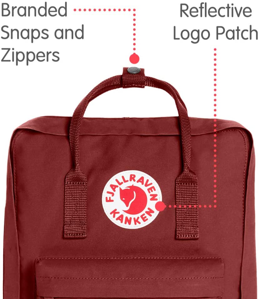 Fjallraven, Kanken Classic Backpack for Everyday, Ox Red