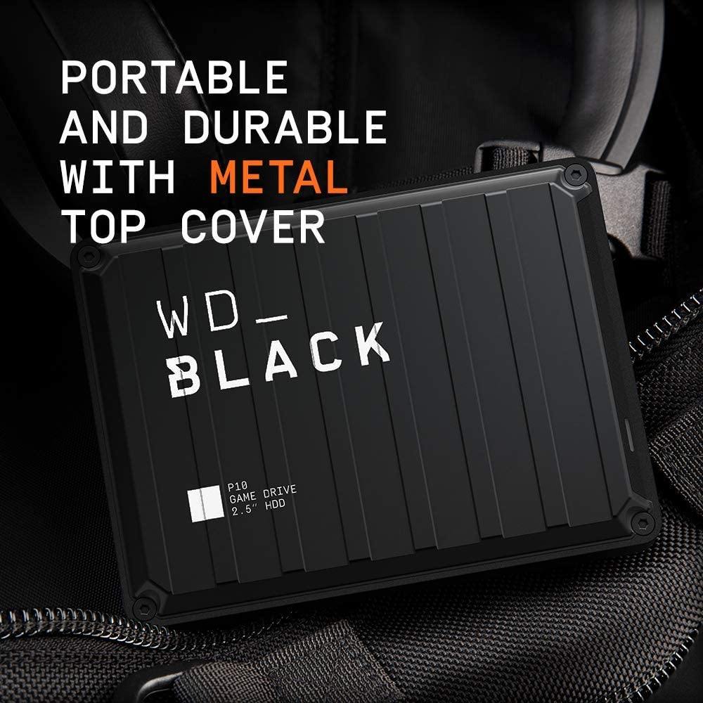 WD_Black 5TB P10 Game Drive, Portable External Hard Drive HDD, Compatible with Playstation, Xbox, PC, & Mac - WDBA3A0050BBK-WESN - JOY2ESpree