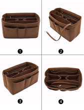 
                        
                          Load image into Gallery viewer, Felt Fabric Purse Tote Diaper Bag Organizer Insert Bag in Bag with Zipper Inner Pocket For Neverfull Speedy
                        
                      