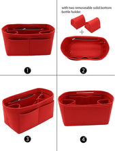 
                        
                          Cargar imagen en el visor de la galería, Felt Purse Organizer Insert Zipper Pocket with Two Removeable Bottle Holder
                        
                      