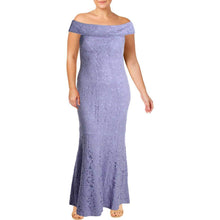 
                        
                          Load image into Gallery viewer, LAUREN RALPH LAUREN Womens Lace Off-The-Shoulder Evening Dress - JOY2ESpree
                        
                      