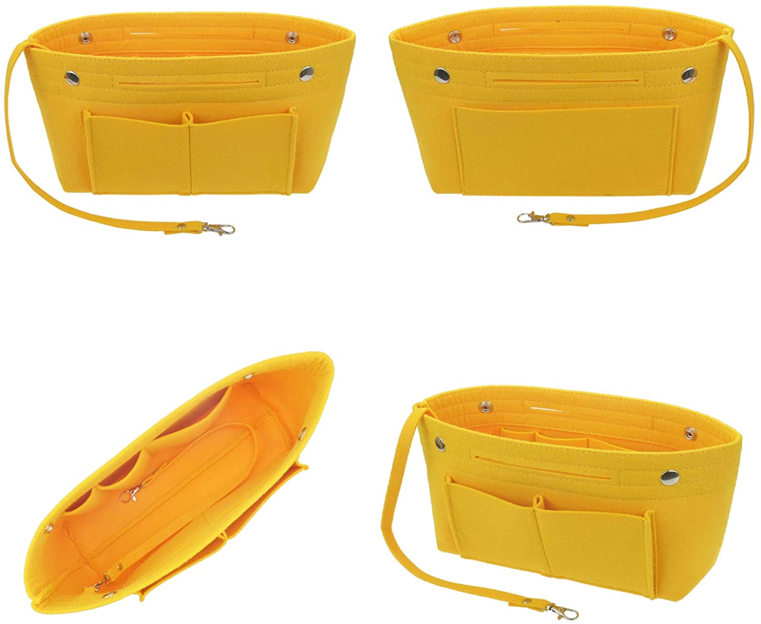 YIICOOLY Felt Tote Handbag Purse Organizer Insert Divider Shaper Bag in Bag