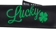 
                        
                          Load image into Gallery viewer, Golf Alignment Stick Covers Lucky Clover Holds 2 Sticks Leather Elegant Stick Holder Golf Club Protector - JOY2ESpree
                        
                      