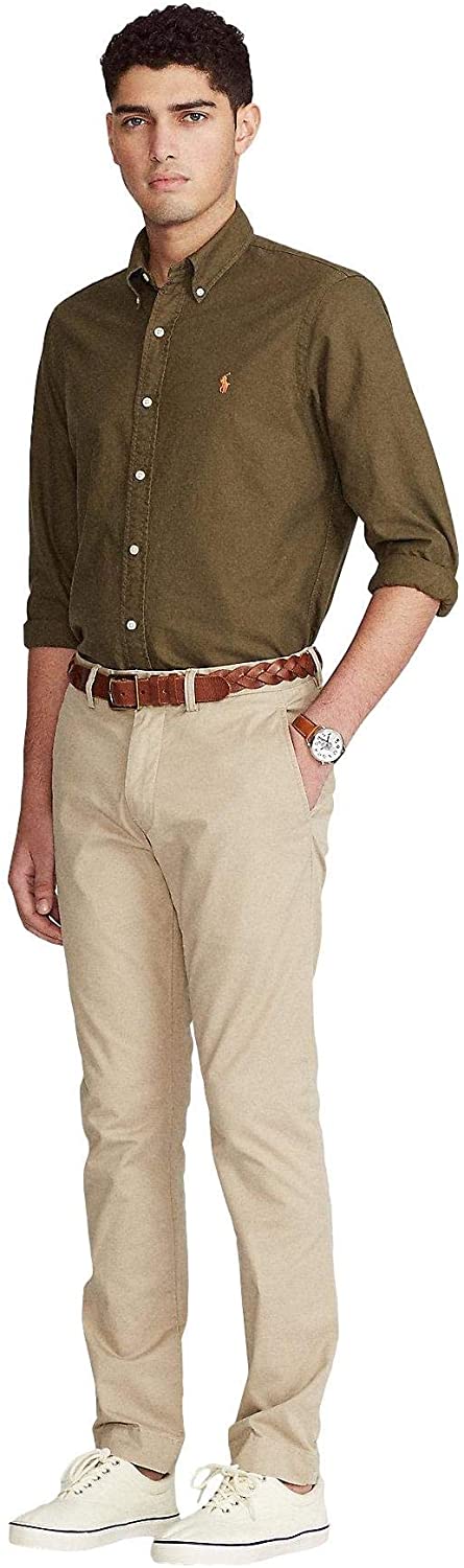 Polo Ralph Lauren Mens Classic Fit Oxford Longsleeve Buttondown Shirt