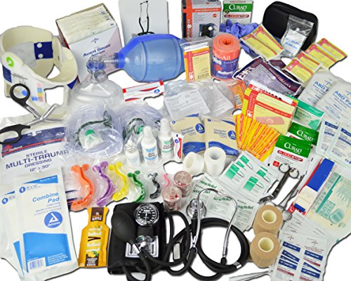 Lightning X Deluxe Stocked Medical EMS First Aid Responder Trauma EMT Fill Kit C