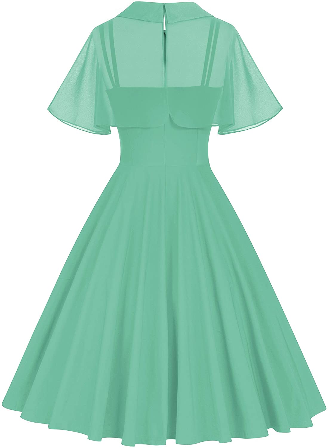 GownTown Women's 1950s Cloak Two-Piece Cocktail Dress