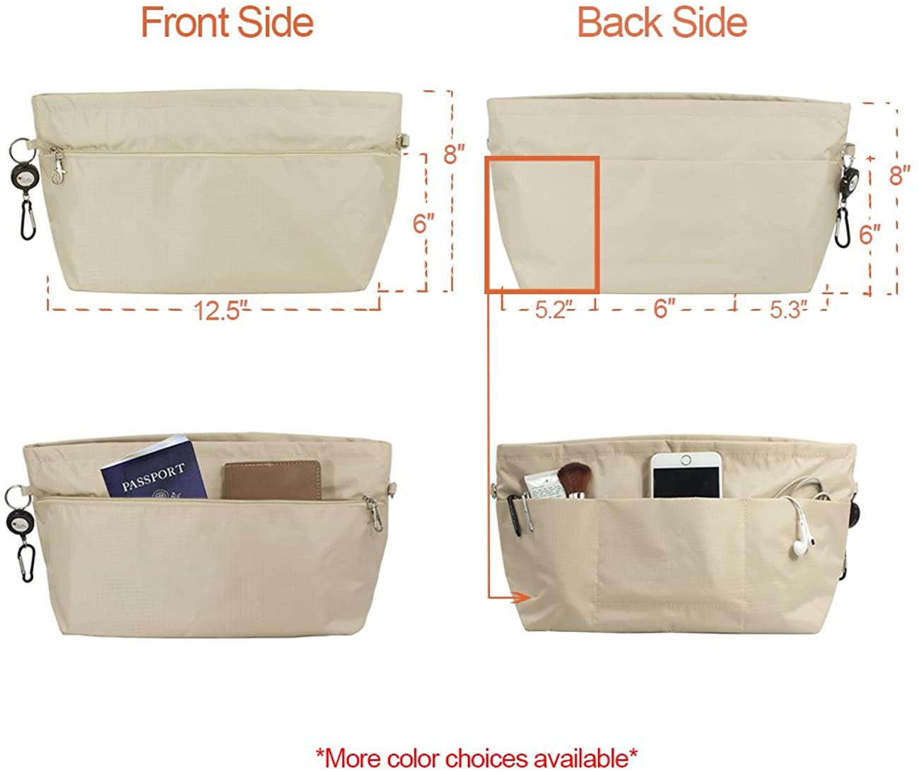 Dahlia Women's Purse Organizer - Convenient Insert for Tote