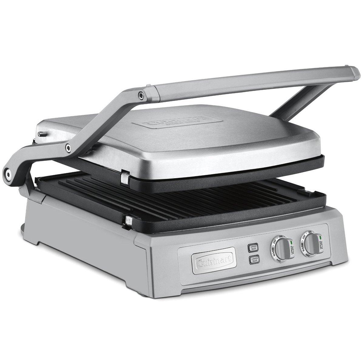 Cuisinart GR-150P1 GR-150 Griddler Deluxe, Brushed Stainless - JOY2ESpree