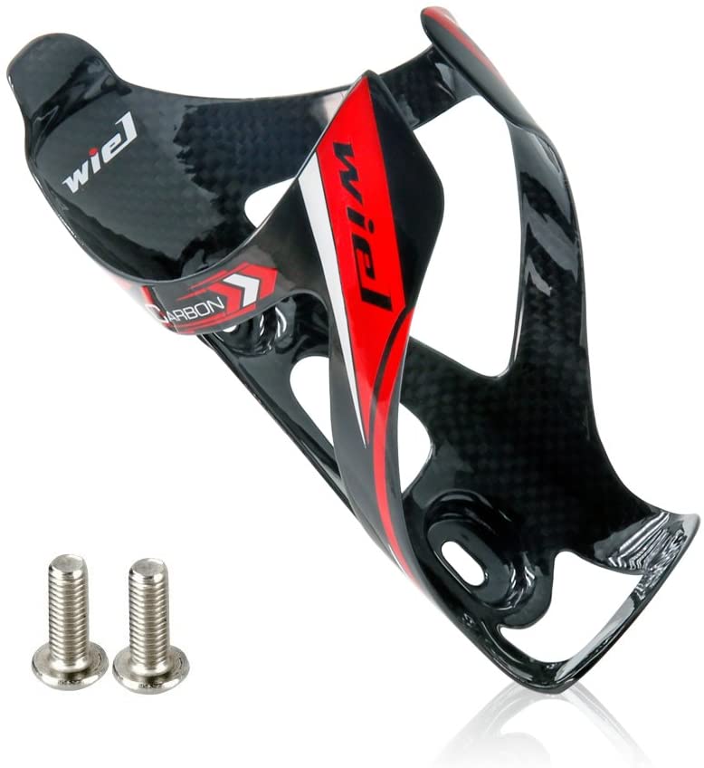 Wiel Full Carbon Fiber Bicycle Bike Light Drink Water Bottle Cage Holder