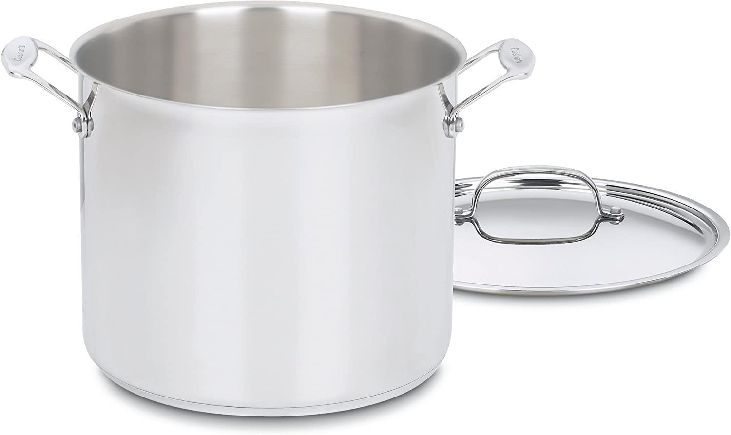 Cuisinart 766-26 Chef's Classic 12-Quart Stockpot with Cover, Brushed Stainless - JOY2ESpree
