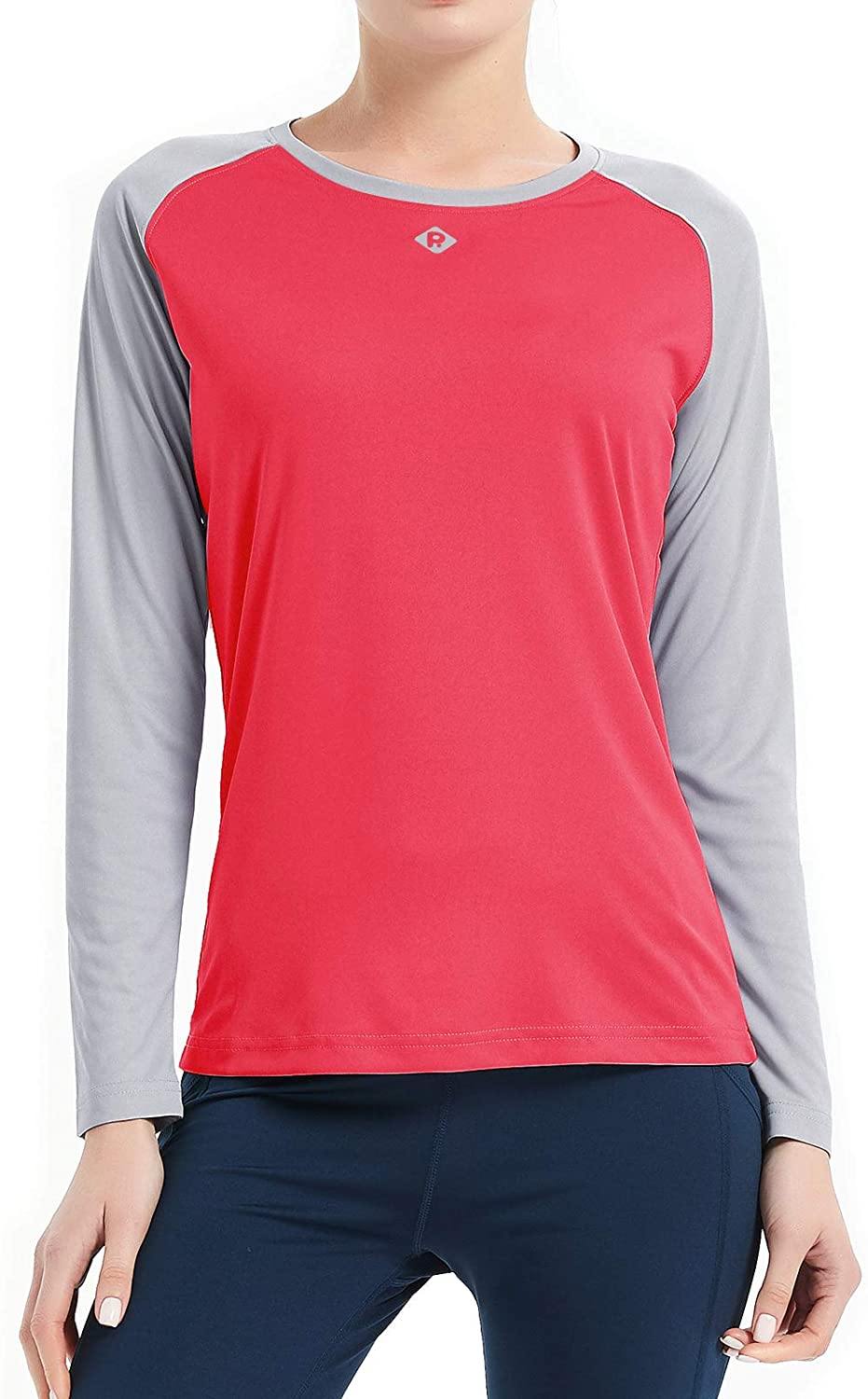 Women's UPF 50+ Sun Protection Hiking Shirts Long Sleeve Quick Dry Rashguard Athletic Running Fishing Shirts - JOY2ESpree