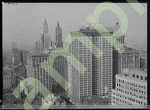 Photo: Skyscrapers,Towers of Woolworth Building,Singer Building,Manhattan,New York,N.Y.