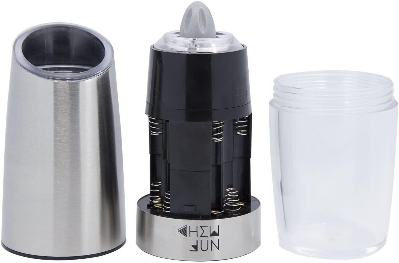 Electric Gravity Pepper Grinder or Salt Mill with Adjustable Coarseness . - JOY2ESpree