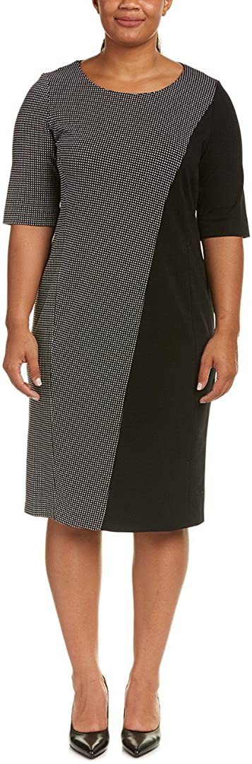 Marina Rinaldi Women's Olio Colorblock Dress, Black