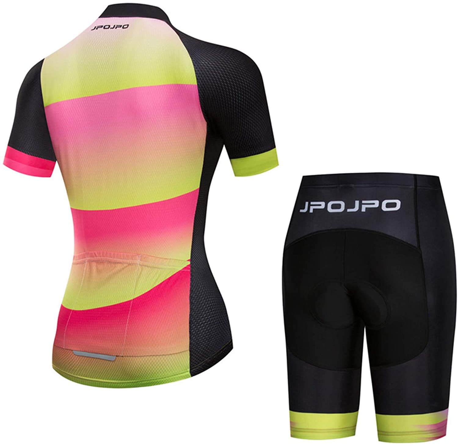 Women's Cycling Clothing Short Sleeve Bike Jersey Sets Bib Shorts Summer Cycling Sets Reflective